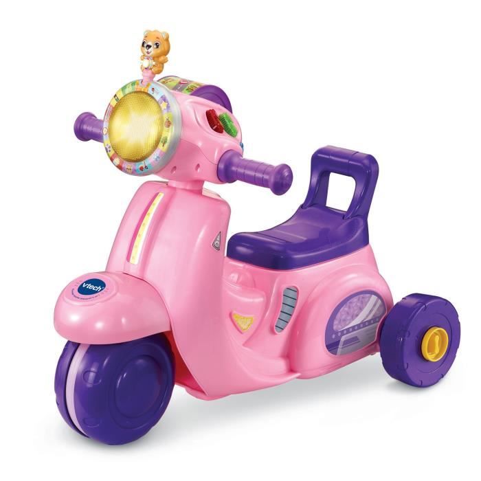 VTECH PORTEUR SCOOTER INTERACTIF 3 EN 1 ROSE