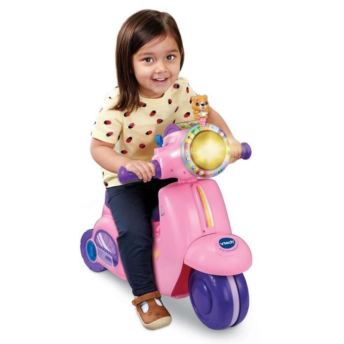 VTECH PORTEUR SCOOTER INTERACTIF 3 EN 1 ROSE