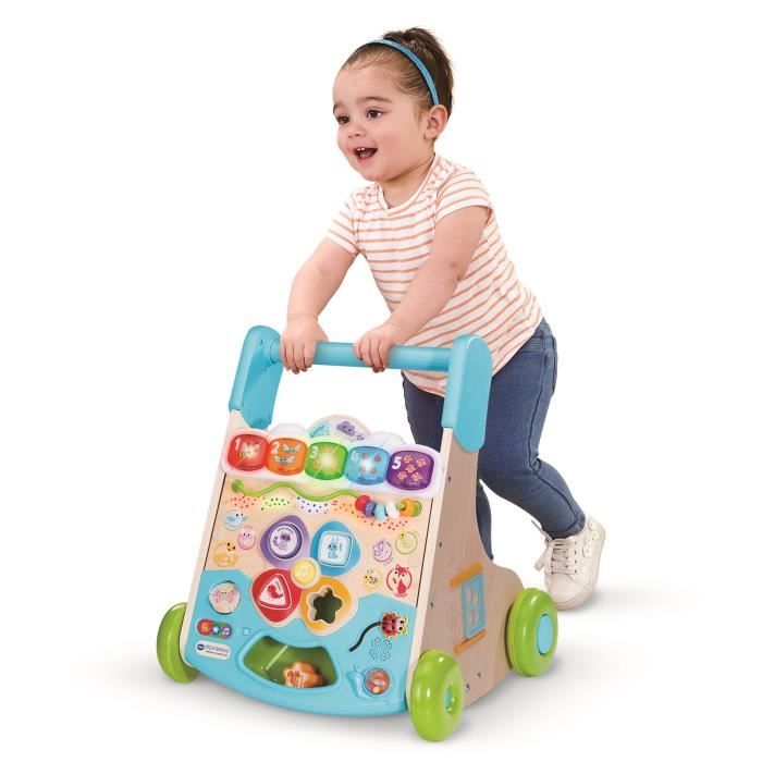 VTECH SUPER TROTTEUR NATURE INTERACTIF (JOUET AVEC PARTIE BOIS CERTIFIE FSC)