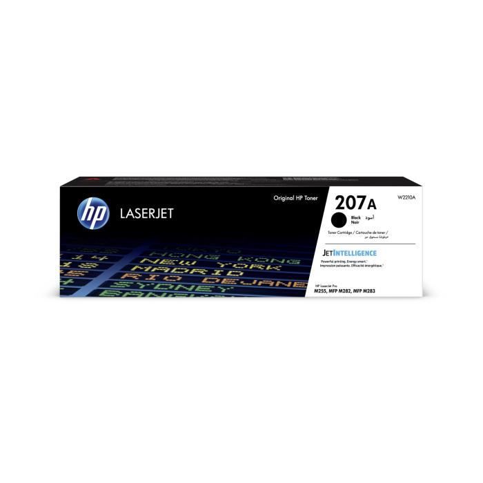 Cartouche de Toner HP 207X noir authentique pour imprimantes HP Color LaserJet Pro M255/MFP M282/M283