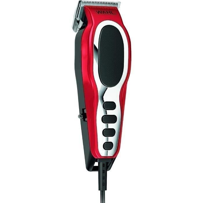 Tondeuse Cheveux WAHL Close Cut Pro - Lame affûtée automatiquement - 6 sabots - Rouge