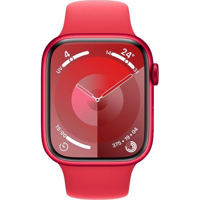 Apple Watch Series 9 GPS + Cellular - 45mm - Boîtier (PRODUCT)RED Aluminium - Bracelet (PRODUCT)RED Sport Band - M/L