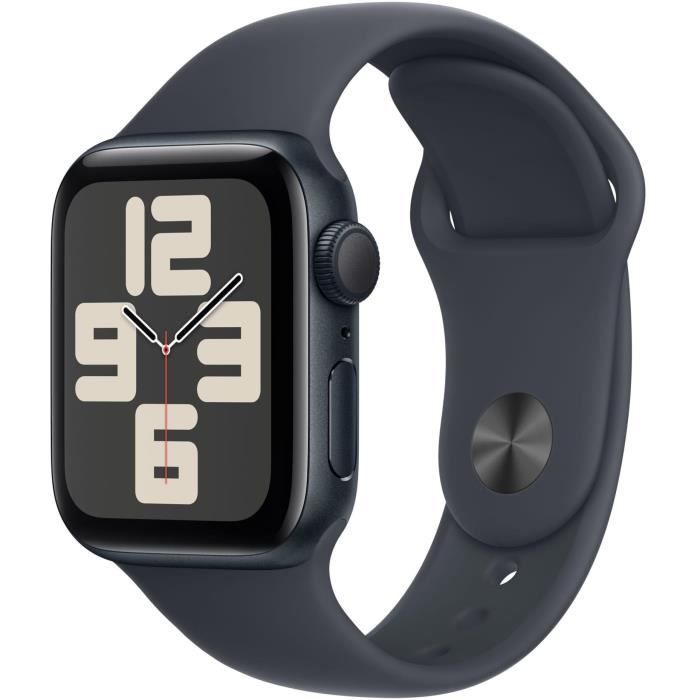 Apple Watch SE GPS - 40mm - Boîtier Midnight Aluminium - Bracelet Midnight Sport Band - S/M