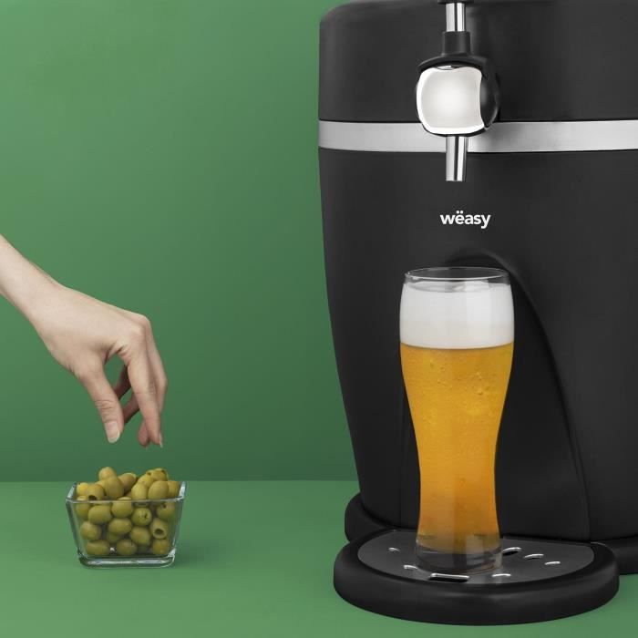 WEASY PINT568 - Tireuse a biere 5L - Température 3° a 6°C - Poignée et plateau égouttoir amovible