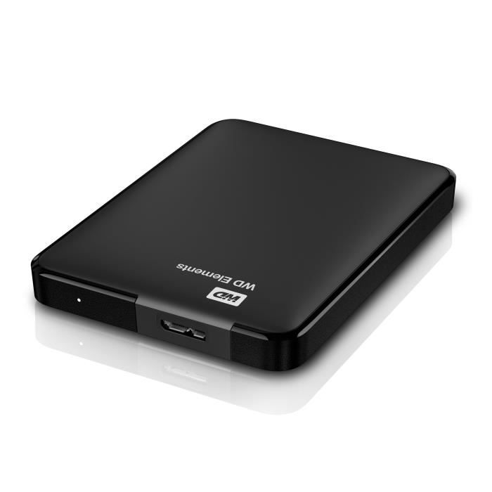 WD - Disque Dur Externe - WD Elements - 1To - USB 3.0 (WDBUZG0010BBK-WESN)