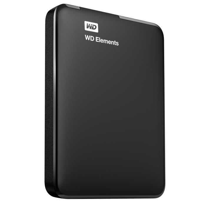 WD - Disque Dur Externe - WD Elements - 1To - USB 3.0 (WDBUZG0010BBK-WESN)