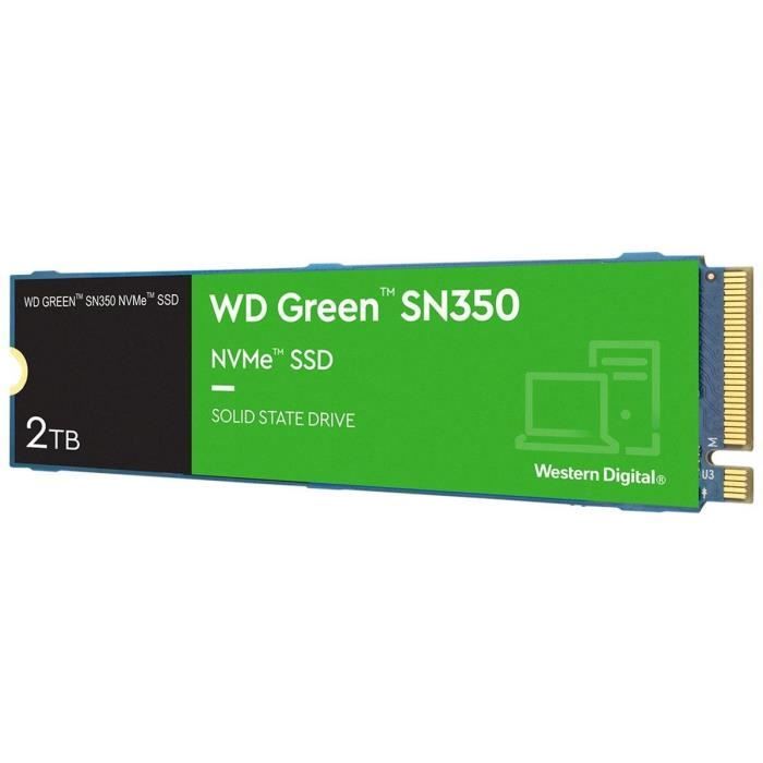 WESTERN DIGITAL - Green SN350 - Disque SSD Interne - 2 To - M.2 - WDS200T3G0C