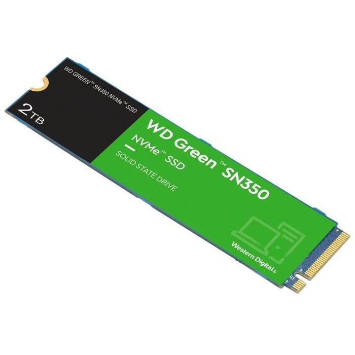 WESTERN DIGITAL - Green SN350 - Disque SSD Interne - 2 To - M.2 - WDS200T3G0C