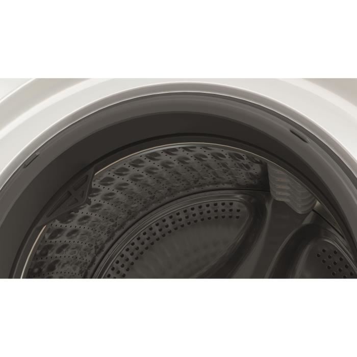 Lave-linge hublot WHIRLPOOL W6XW845WBFR Supreme Silence - 8 kg - Induction directe - L60cm - Classe B - 1400 trs/min - Blanc