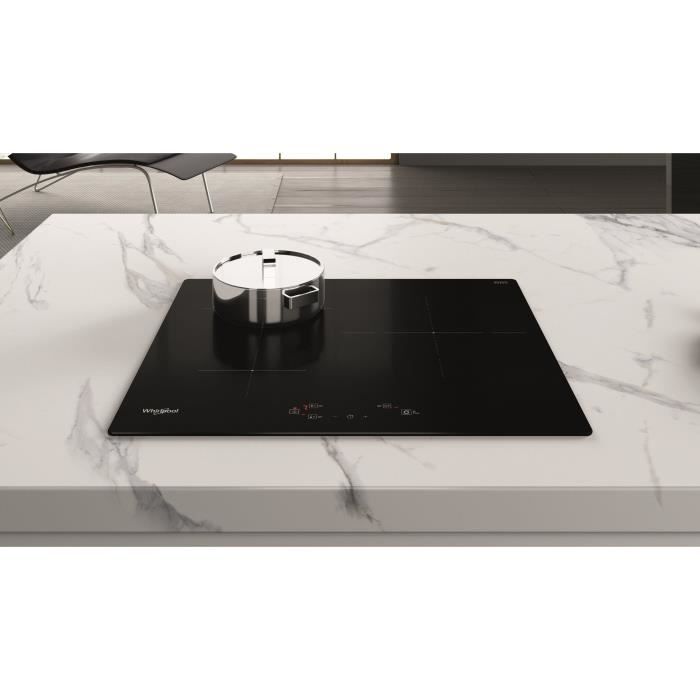 Table de cuisson a induction - WHIRLPOOL - WSQ1160NE - 3 feux - 60 cm - Noir