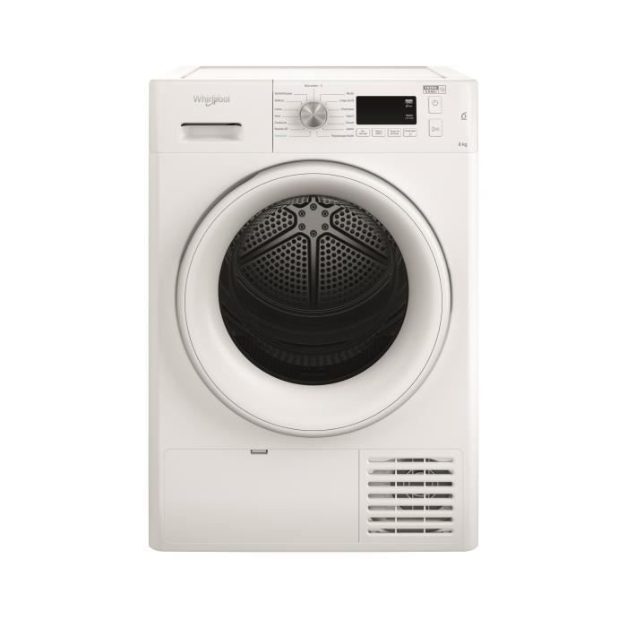 Seche-linge a condensation WHIRLPOOL FFTCM118XBFR - 8kg - L60cm - Classe B - Blanc