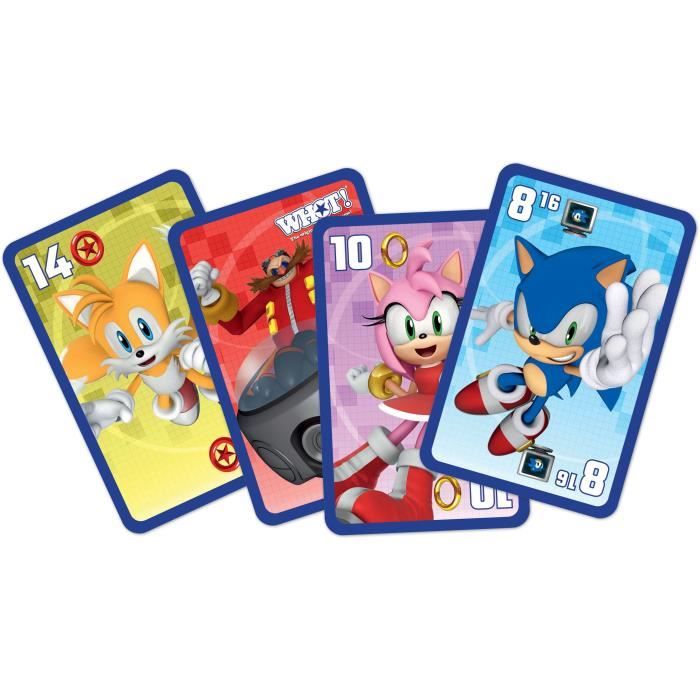 Whot! Sonic the Hedgehog - Jeu de cartes - WINNING MOVES - Jeu de cartes aux couleurs de Sonic pour toute la famille.