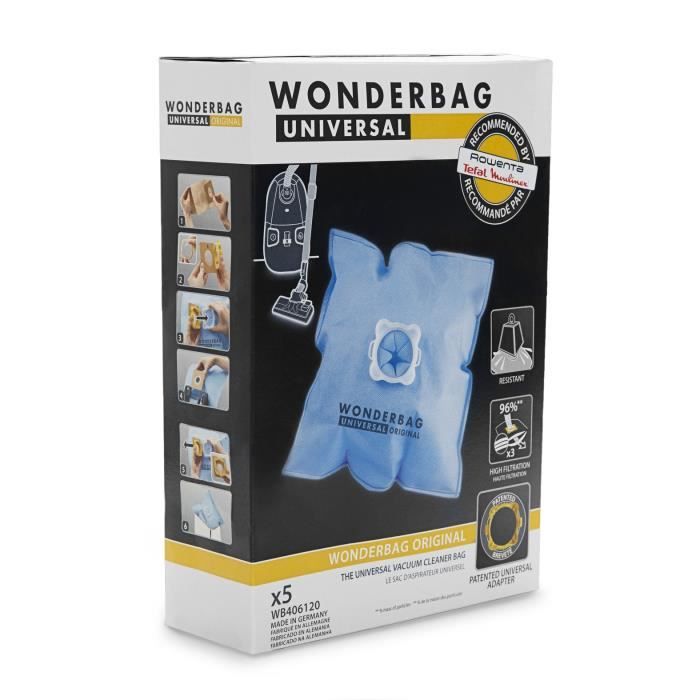 Sac aspirateur Rowenta WONDERBAG SACS UNIVERSELS X5