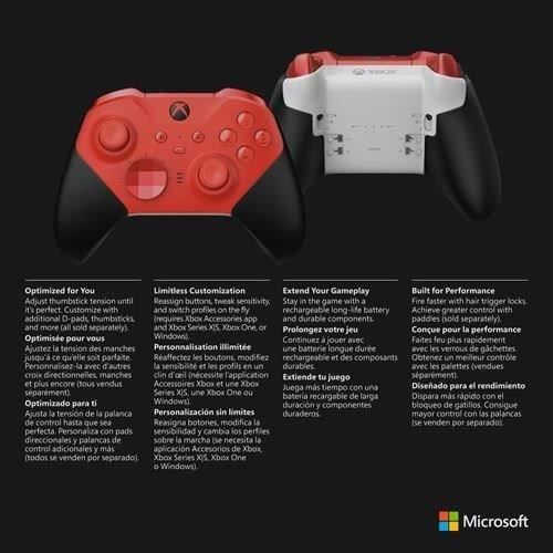 Manette Xbox sans fil - Elite Series 2 Core - Rouge