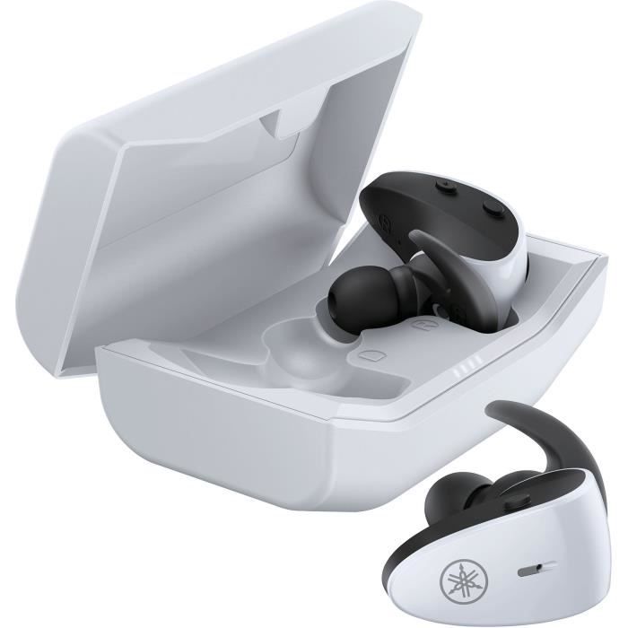 Écouteurs Sport Bluetooth Truly Wireless avec Confort d'écoute - YAMAHA - TW-ES5AWH - Blanc