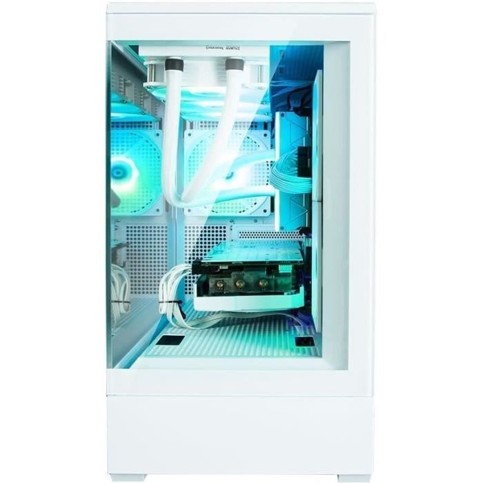 Boitier PC sans alimentation - ZALMAN P30 (Blanc) - Mini tour - Micro-ATX - 3x120mm LED A-RGB