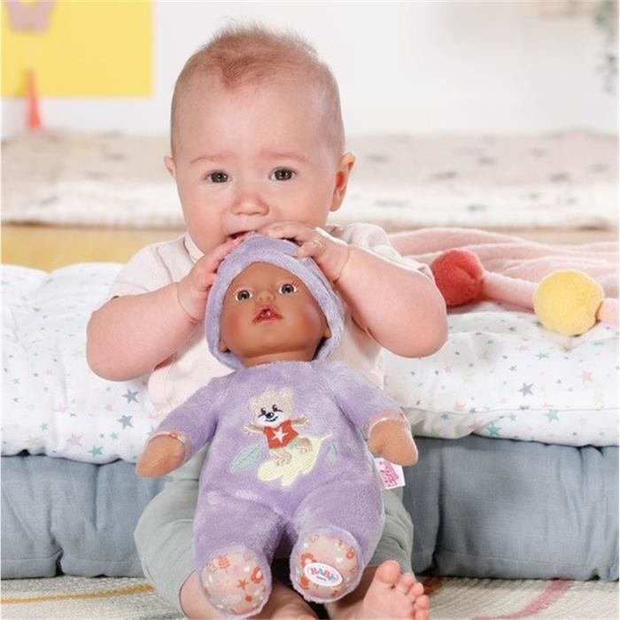 Baby Born - Sleepy - Poupée douce avec hochet intégré - Violet - 30cm - Des 3 ans