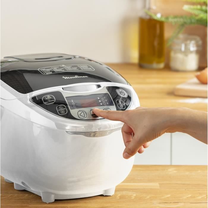 MOULINEX Multicuiseur 5 L, 25 programmes, Cuiseur riz, Cuiseur vapeur, Cuisson lente, Cuve antiadhésive MK708E10