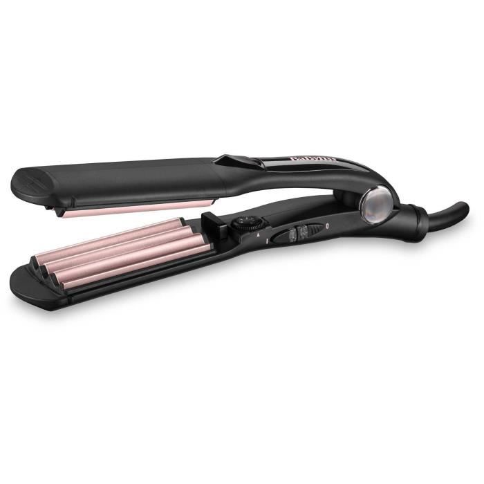 Fer a gaufrer - BABYLISS 2165CE - Plaques larges de 35 mm - 10 températures - Embouts thermorésistants