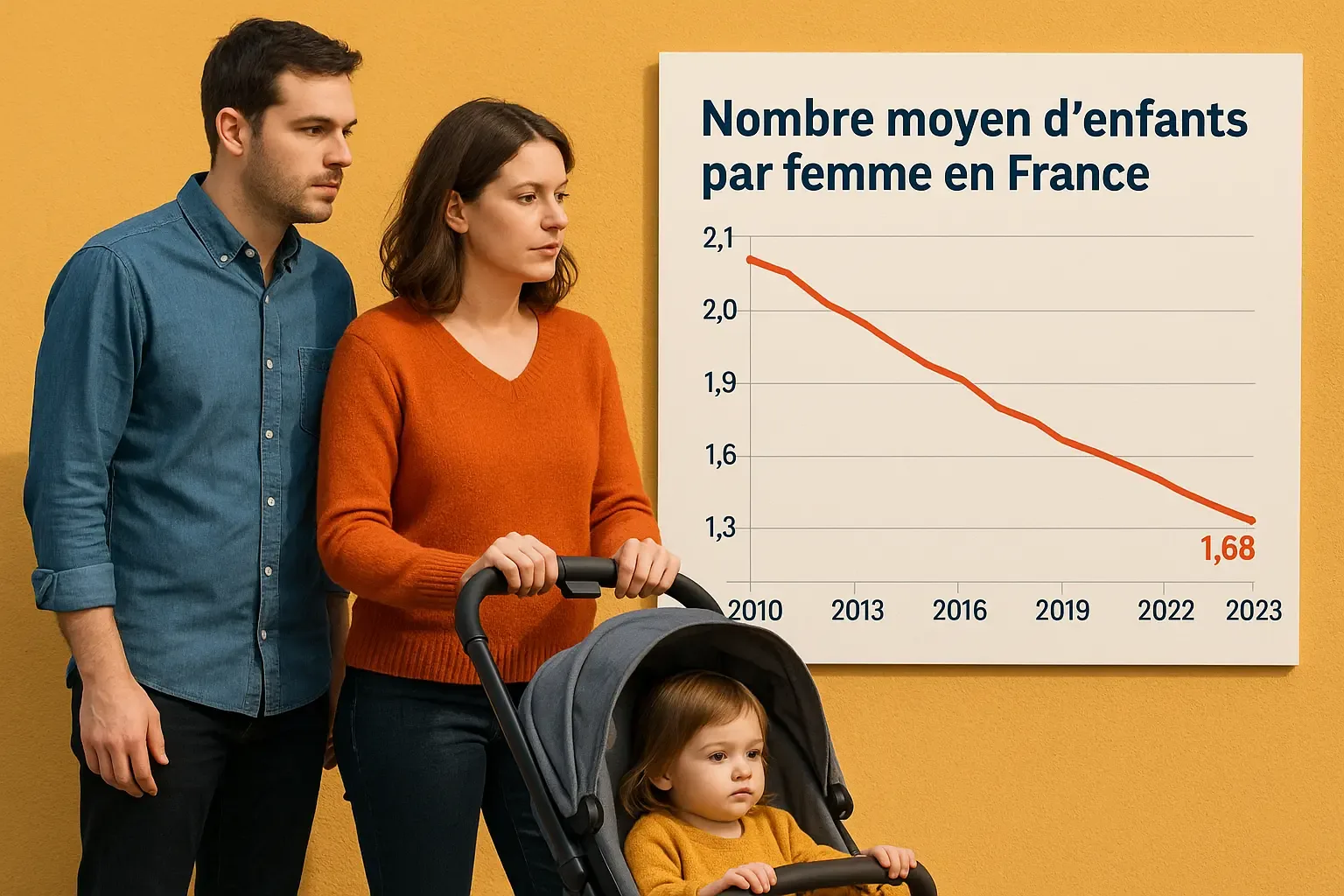 Baisse fécondité France : 2 enfants choisis