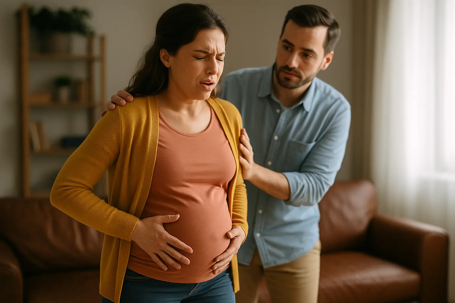 Contractions travail : reconnaître et savoir quand partir