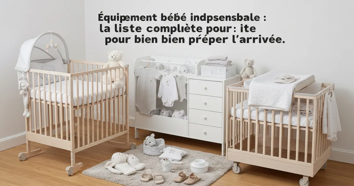 Équipement bébé indispensable : la liste complète pour bien préparer l'arrivée