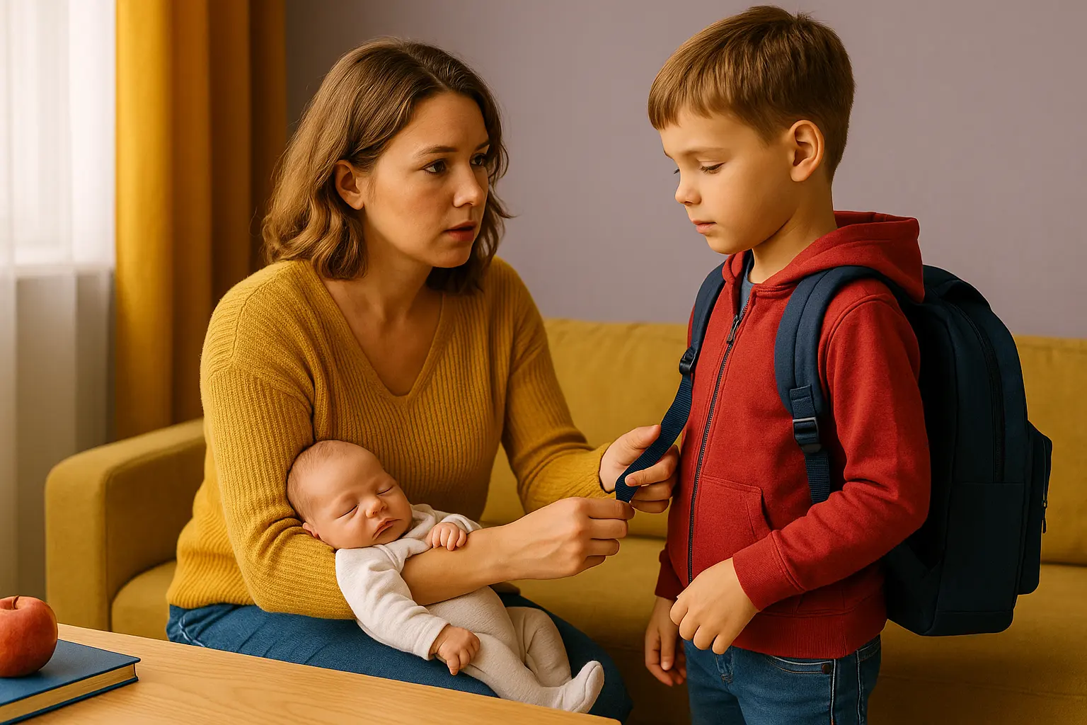 Gérer bébé & rentrée scolaire : rassurer l’aîné