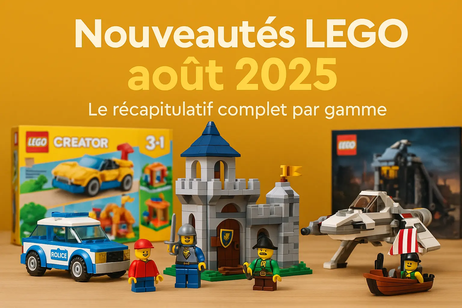 Nouveautés lego d’août 2025 : toutes les gammes