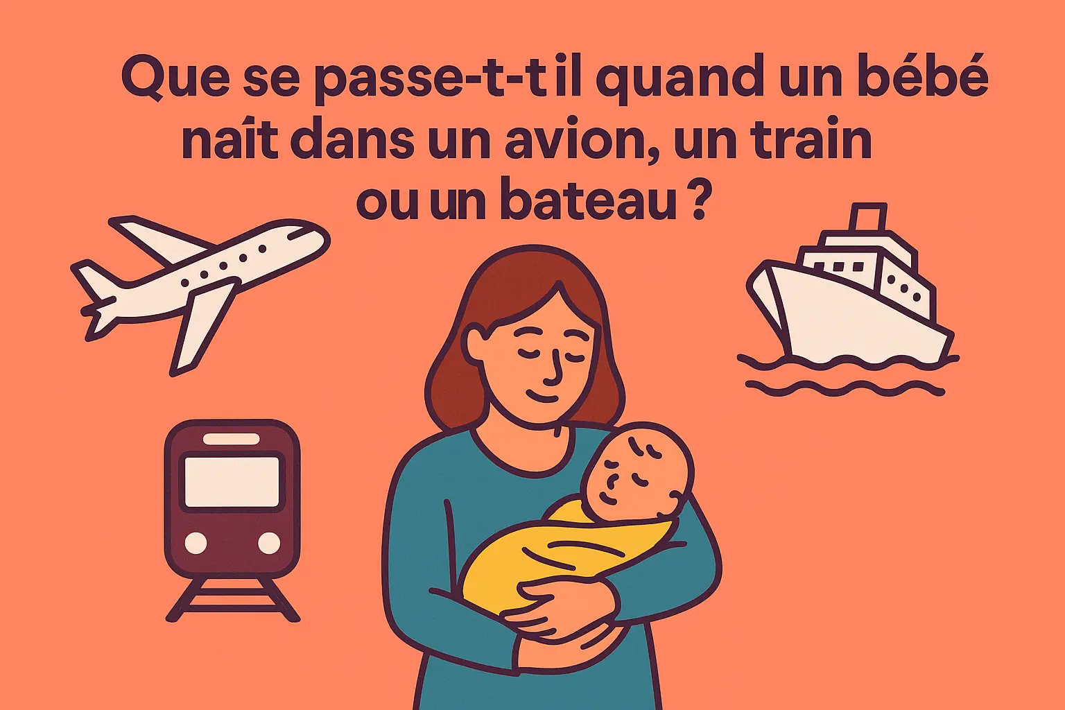 Bébé né à bord : nationalité et avantages des transports