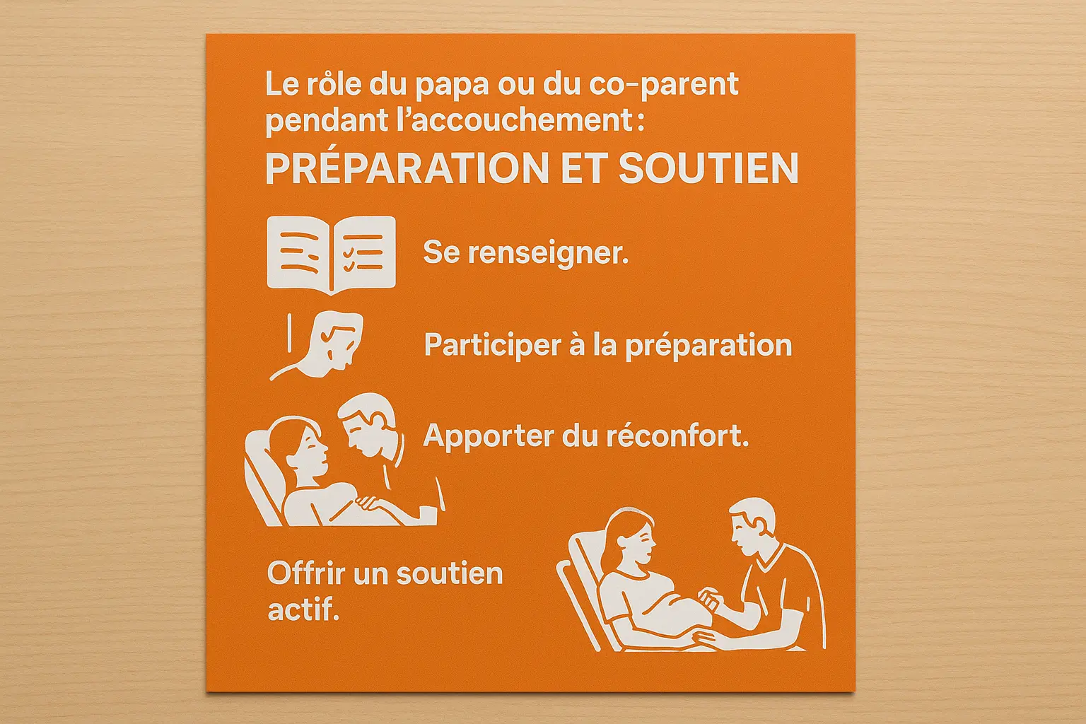 Rôle papa accouchement : Soutien émotionnel et pratique