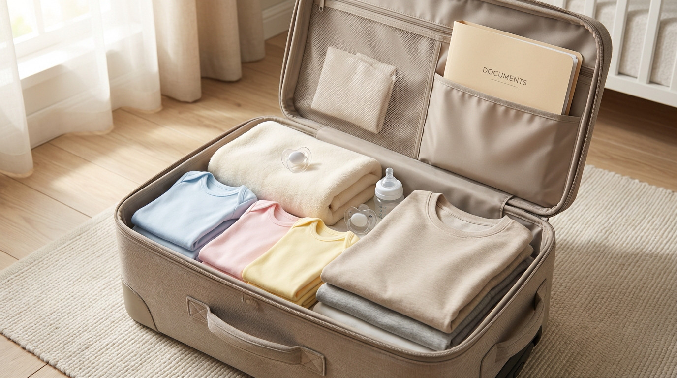 Valise maternité check list : tout pour un départ zen