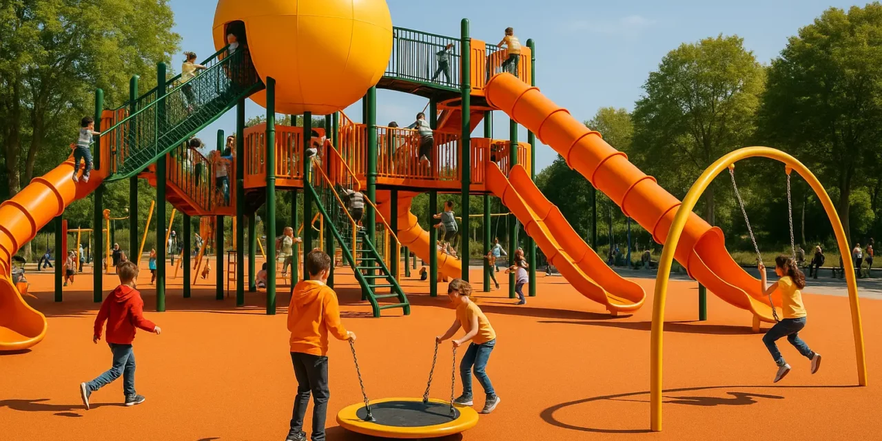 Aire de jeu géante Rennes : Jungle et inclusif